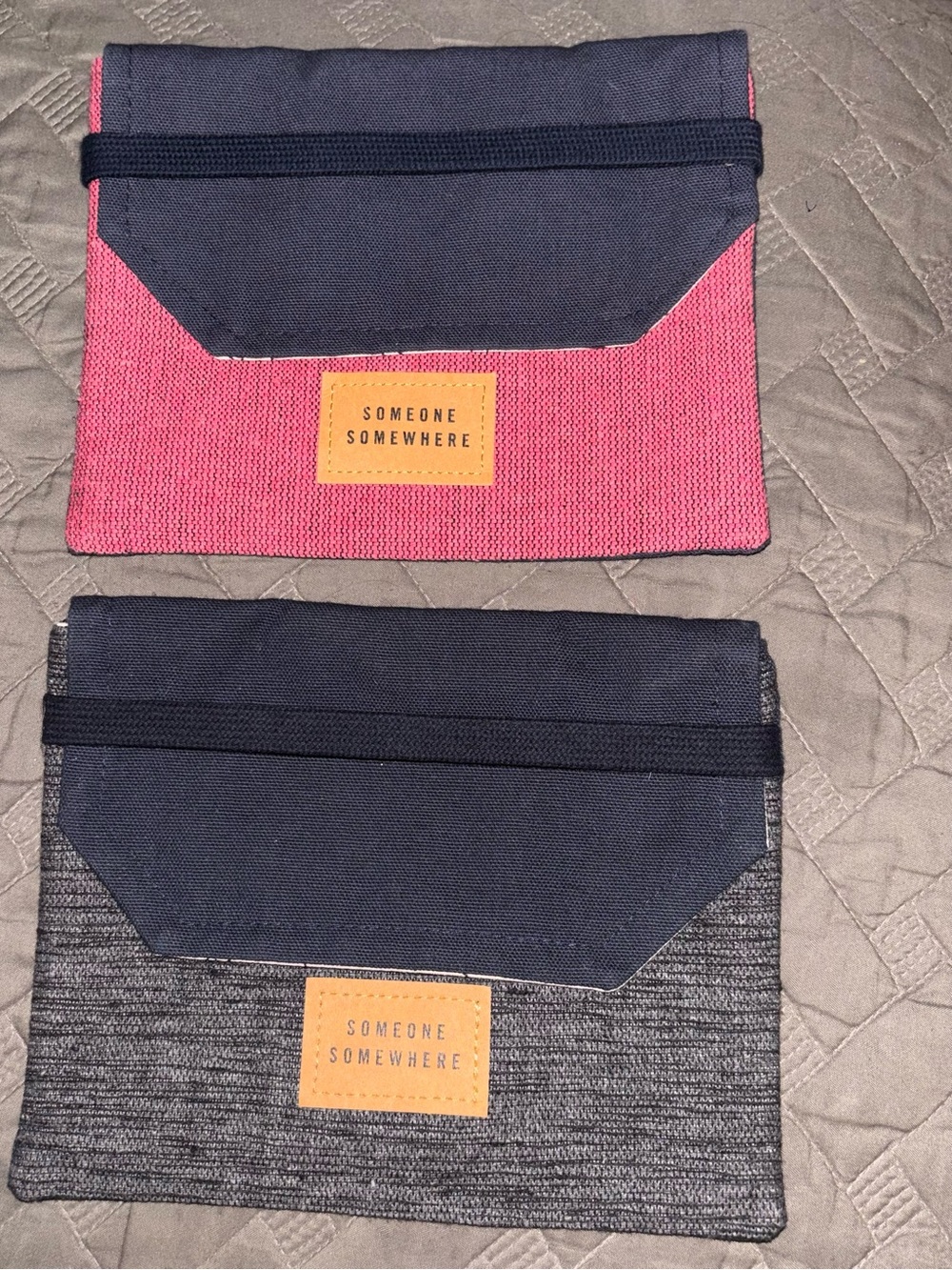 Two (2) Delta One Someone Somewhere Amenity Toiletries Bag Pouch BAG ONLY